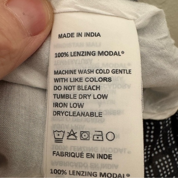 Prana Nari Tribal Ikat Printed Blue Midi Sundress Size Small - Picture 14 of 16